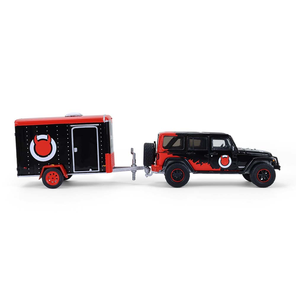 Wrangler Unlimited with Small Cargo Trailer
