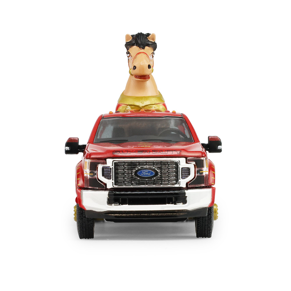 Ford F-450 - Chinese Zodiac 2026 Year of the Horse with Horse Accessory -  Acrylic Box Packaging (New Tooling)
