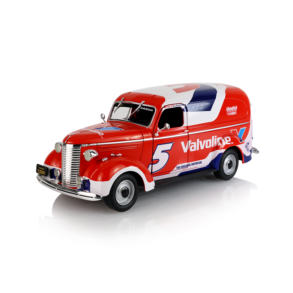 1939 Chevy Panel Van - 2025 No. 5 Valvoline Design in Red and White - Hendrick Motorsports