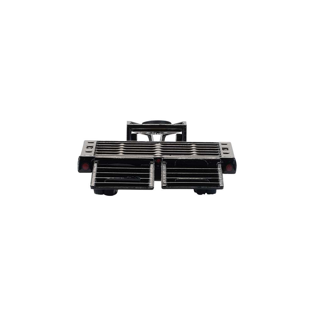 Gooseneck Trailer - Black with Red and White Conspicuity Stripes (Hobby Exclusive)