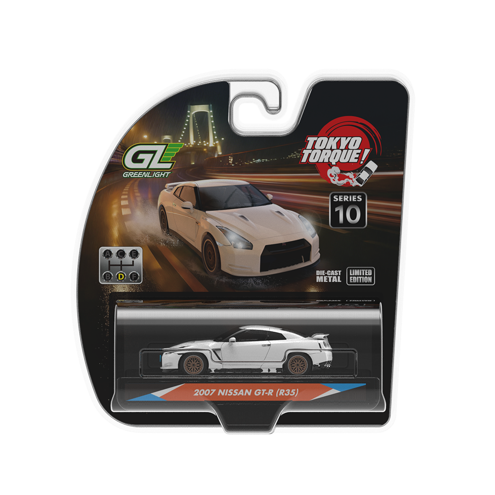 2007 Nissan GTR with Custom Wheels - Pearl White - Tokyo Torque (New Tooling)