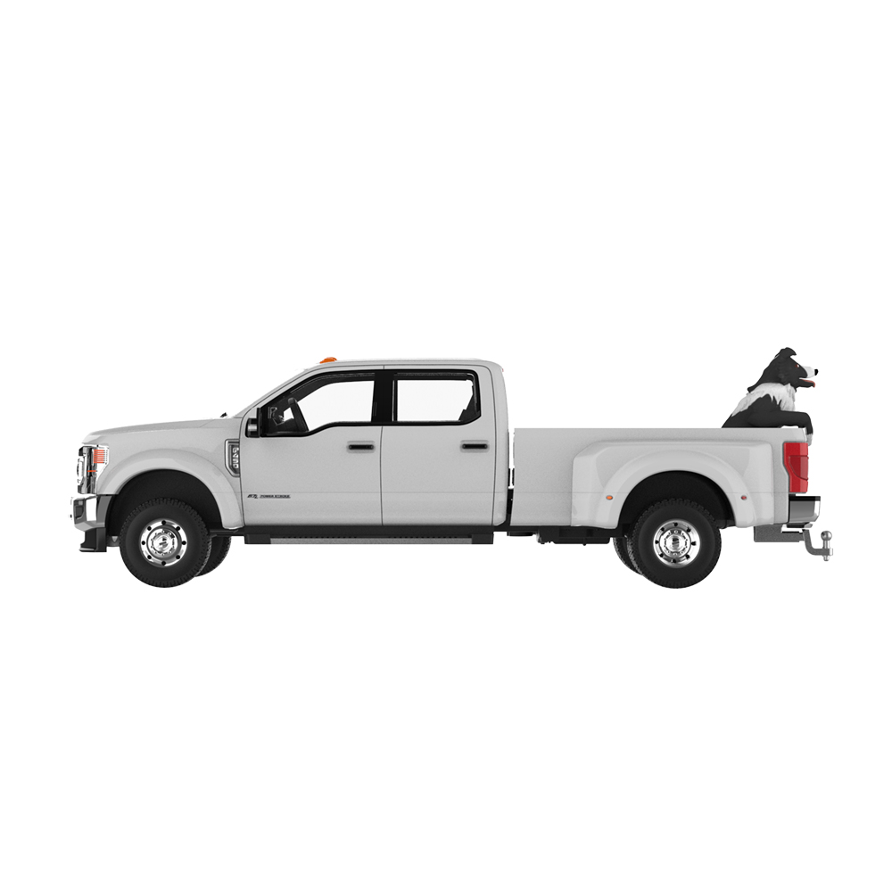 Down on the Farm Series 12 - 2022 Ford F-450 White with Dog Figure