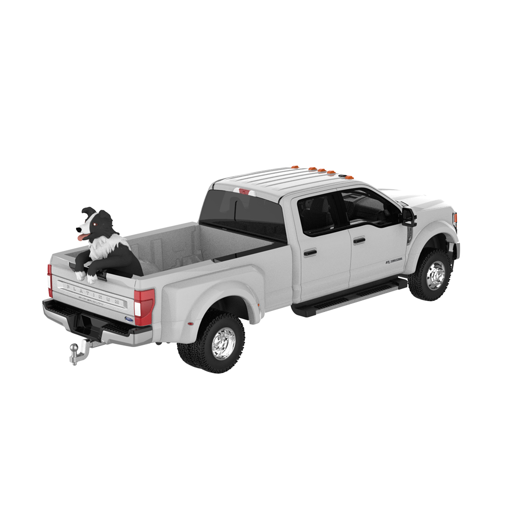 Down on the Farm Series 12 - 2022 Ford F-450 White with Dog Figure