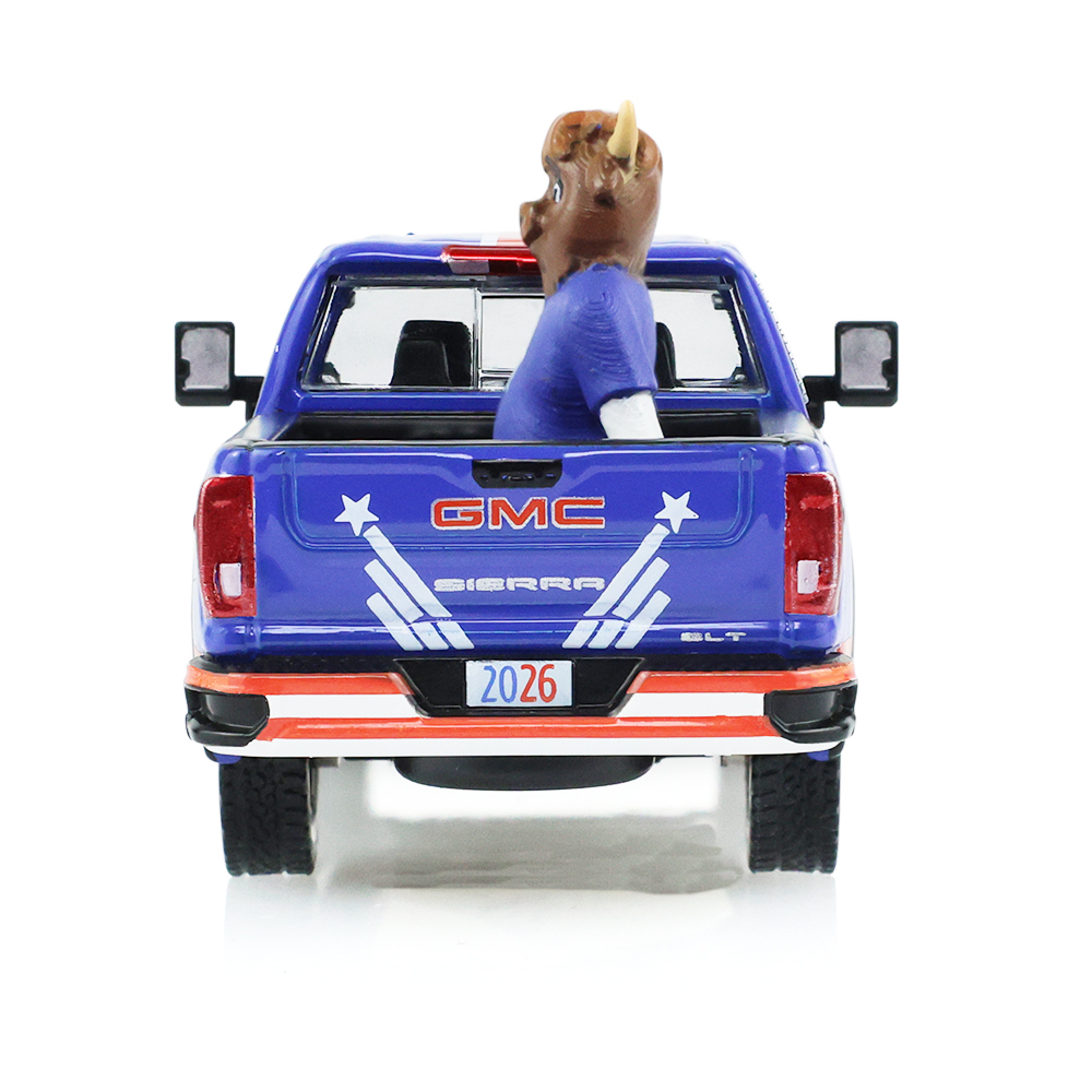 2022 GMC Sierra 3500 HD - International Soccer Celebration '26 - USA Tribute with Bison Figurine (Hobby Exclusive)