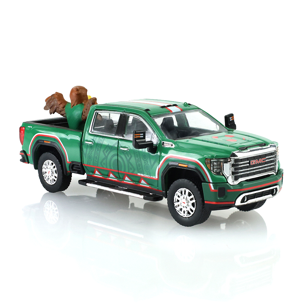 2022 GMC Sierra 3500 HD – International Soccer Celebration '26 - Mexico Tribute with Eagle Figurine (Hobby Exclusive)