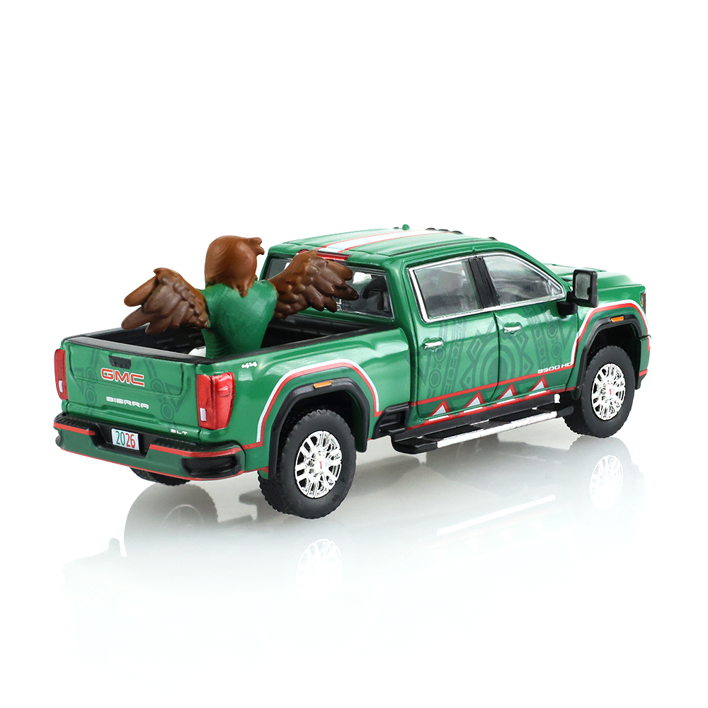 2022 GMC Sierra 3500 HD – International Soccer Celebration '26 - Mexico Tribute with Eagle Figurine (Hobby Exclusive)