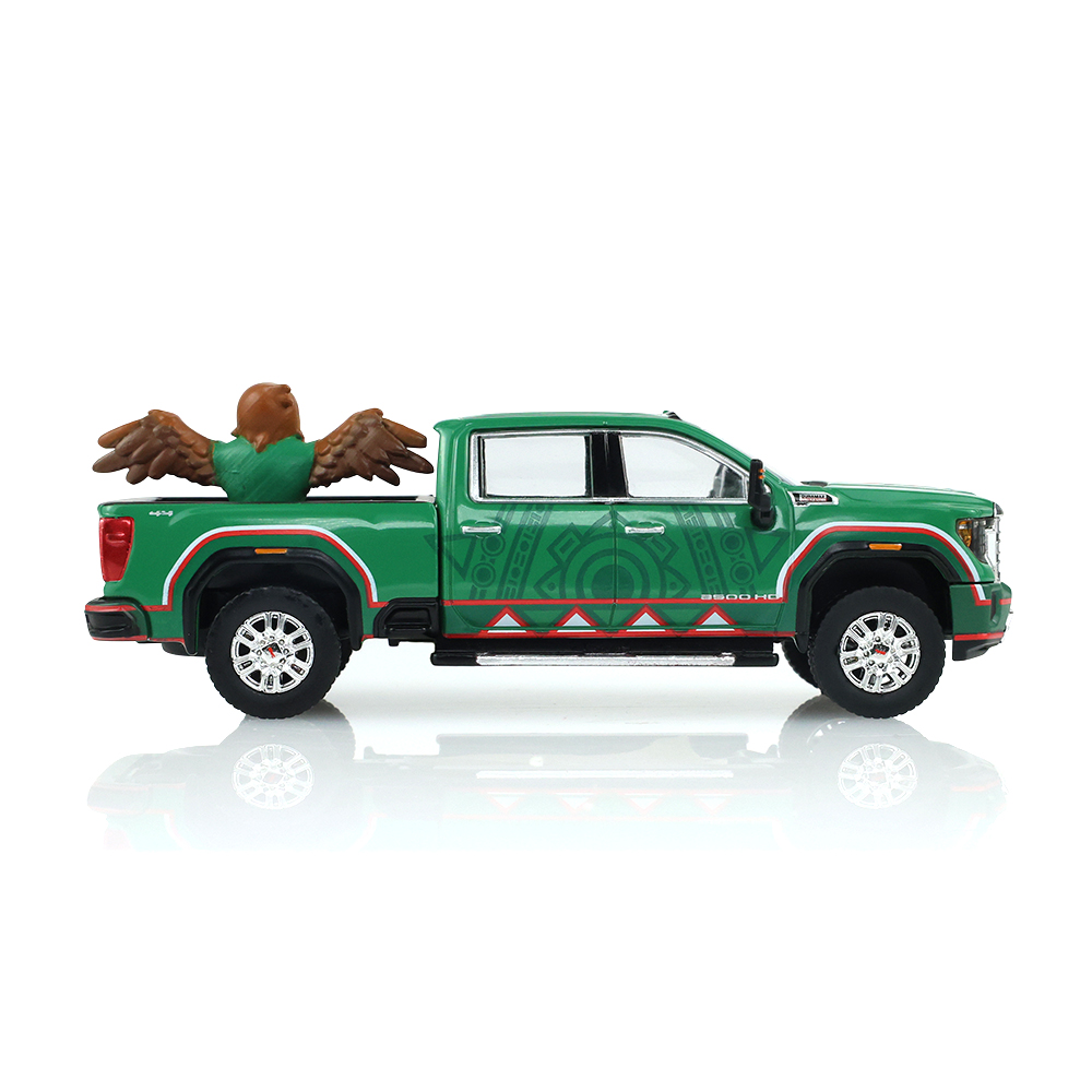 2022 GMC Sierra 3500 HD – International Soccer Celebration '26 - Mexico Tribute with Eagle Figurine (Hobby Exclusive)