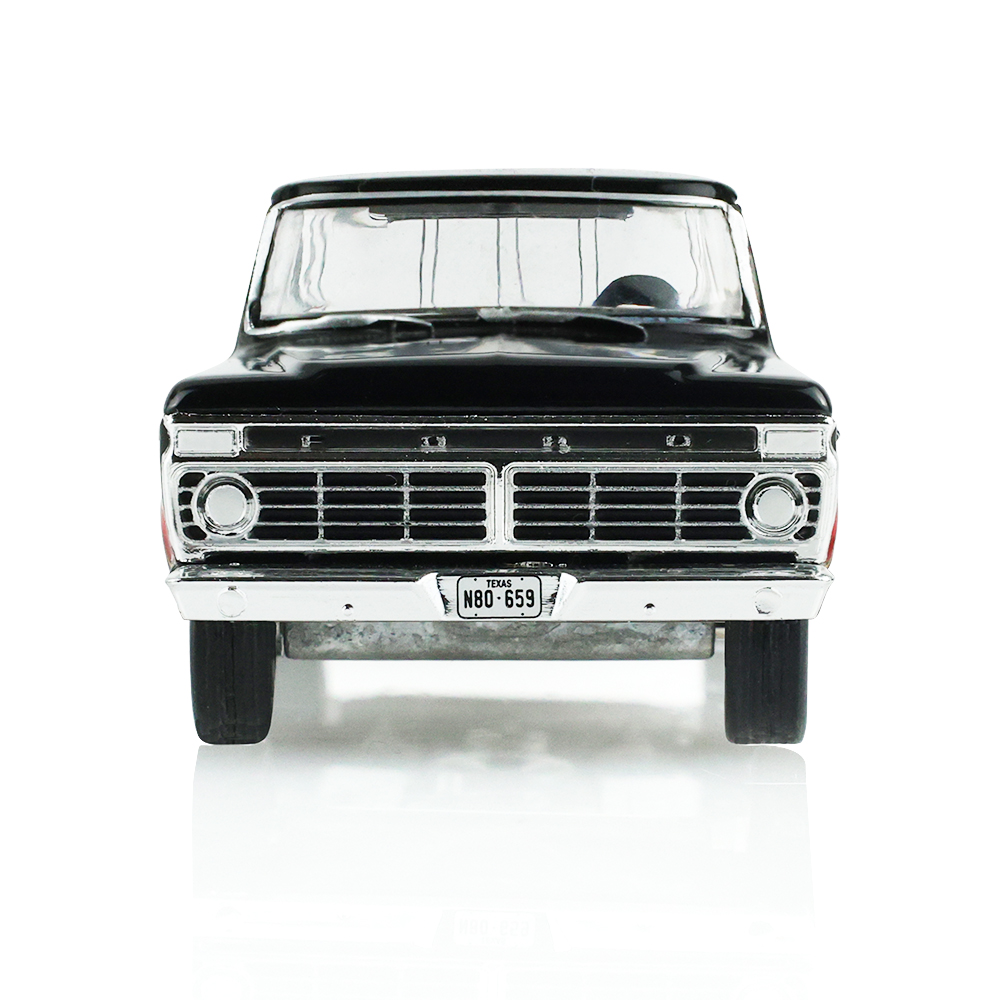 1977 Ford F-100 with Bed Cover – Black with Free Wheeling Stripes