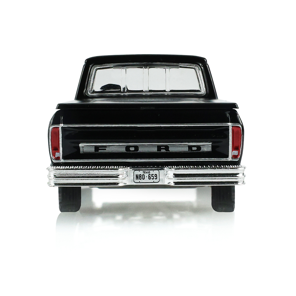 1977 Ford F-100 with Bed Cover – Black with Free Wheeling Stripes