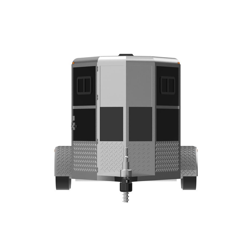 Down on the Farm Series 12 - Horse Trailer Black and Silver with Horse Figure