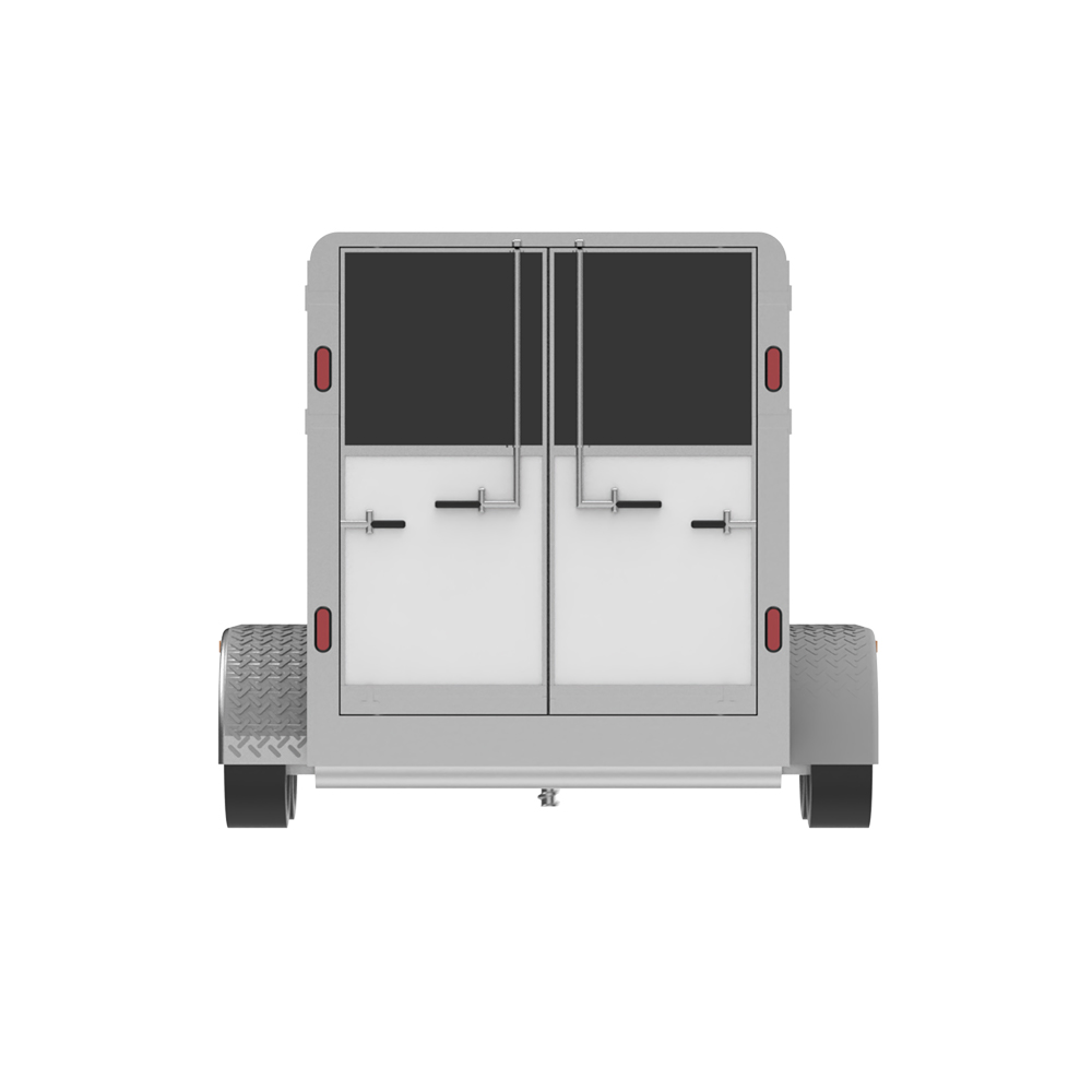 Down on the Farm Series 12 - Horse Trailer Black and Silver with Horse Figure