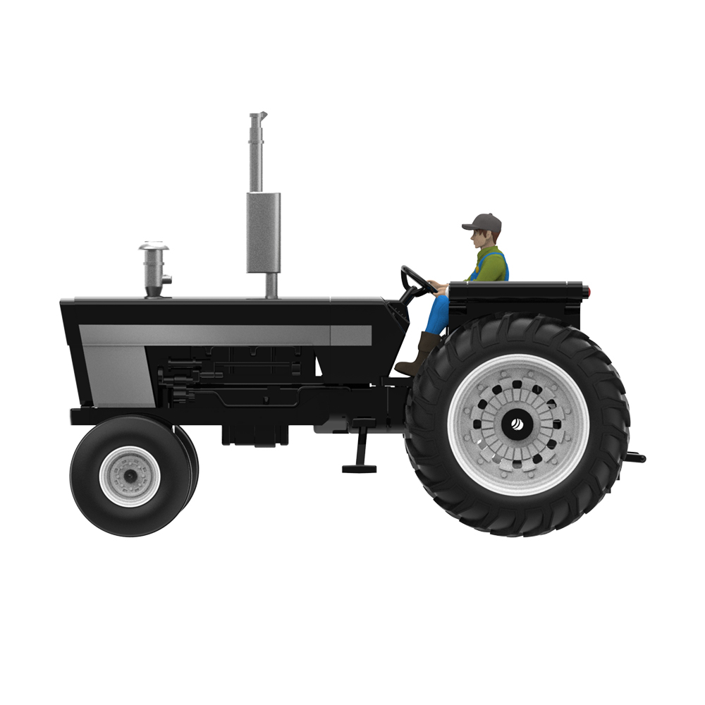 Down on the Farm Series 12 - Horse Trailer Black and Silver with Horse Figure
