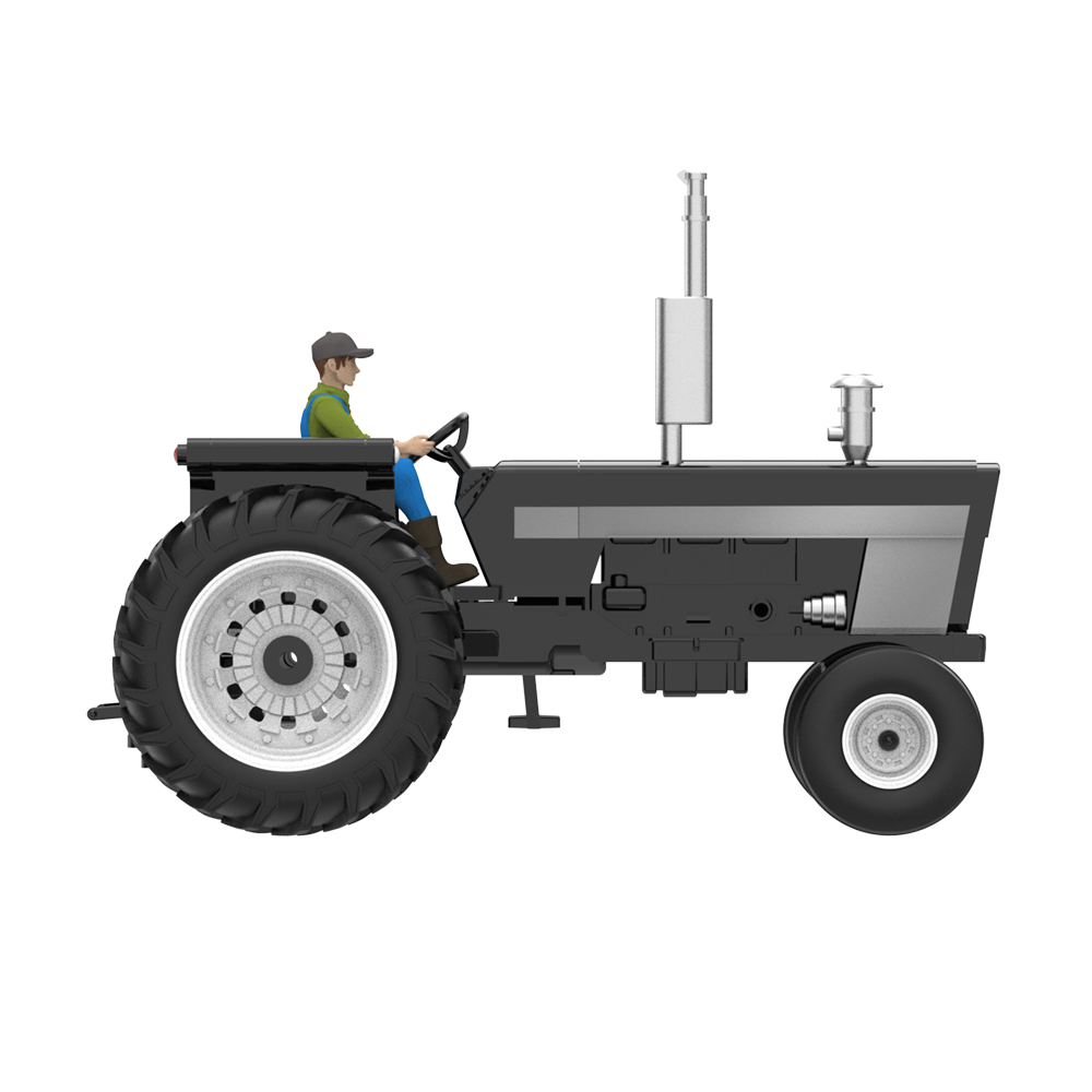 Down on the Farm Series 12 - Horse Trailer Black and Silver with Horse Figure