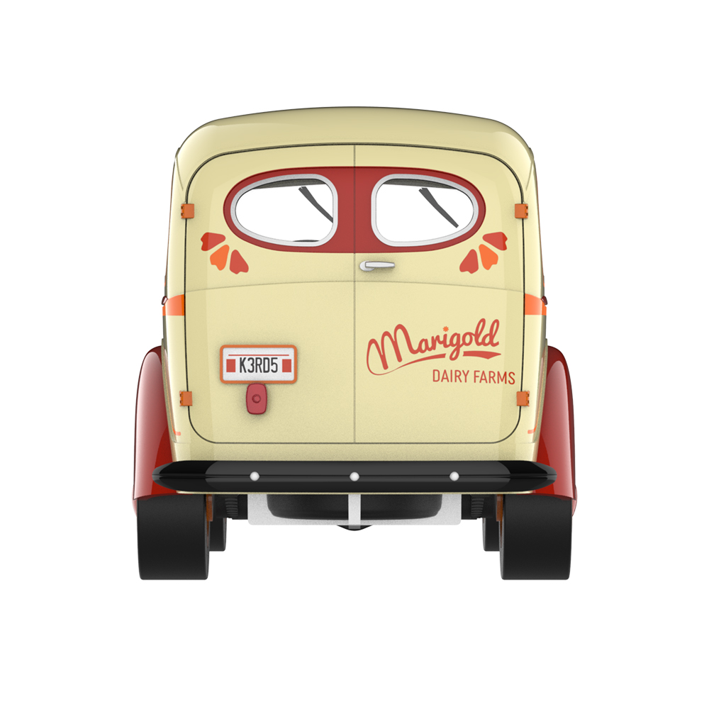 1939 Chevrolet Panel Van with Cow Figure