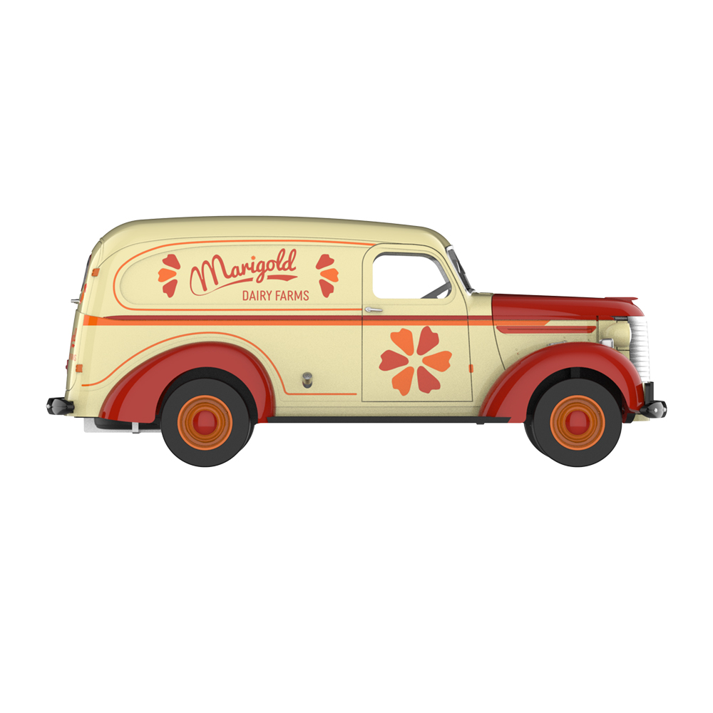 1939 Chevrolet Panel Van with Cow Figure