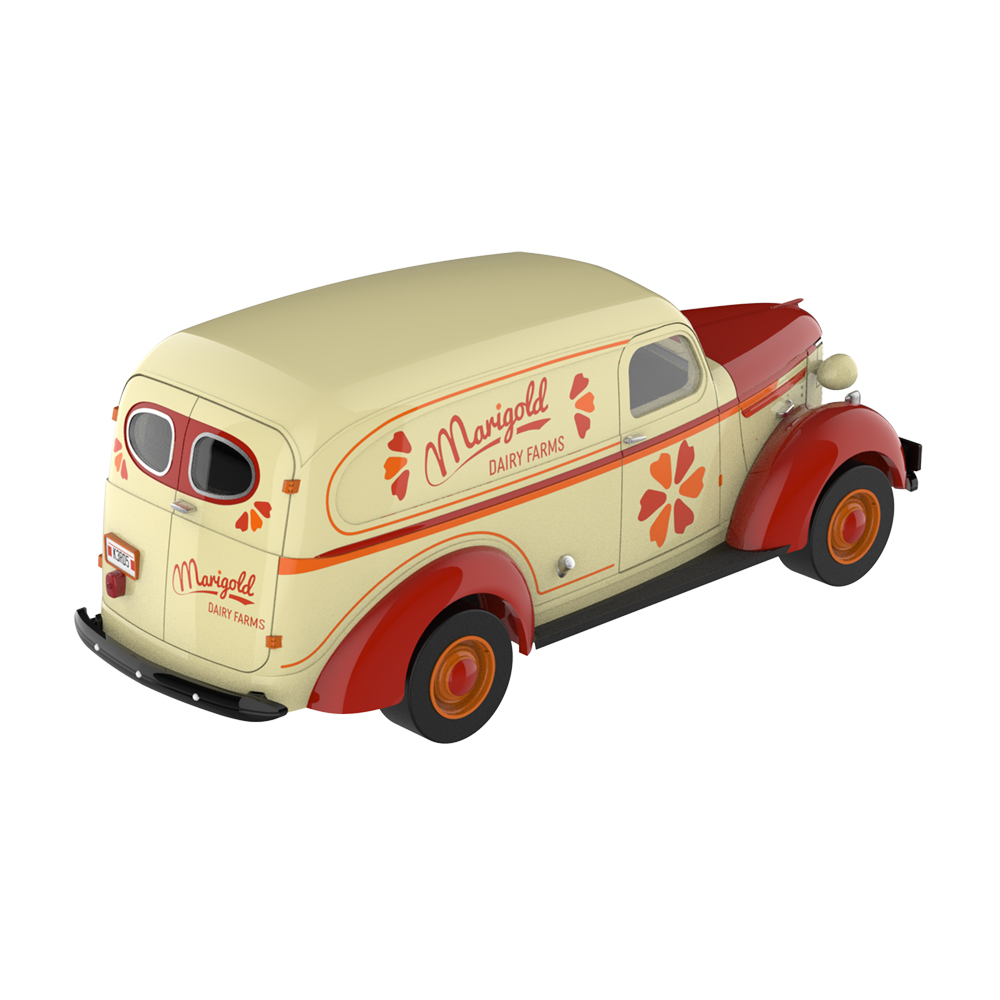 1939 Chevrolet Panel Van with Cow Figure