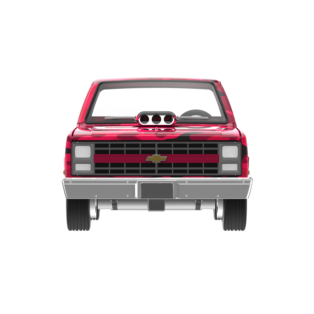 All-Terrain Series 18 - 1985 Chevrolet Silverado with Blown Engine – Red Camouflage