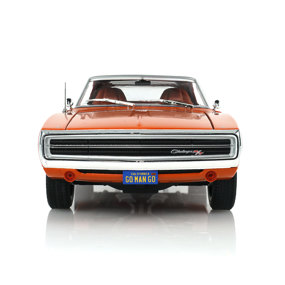 1970 Charger R/T SE - EK2 Go Mango with White Vinyl Top & Bee Stripe - Magnum 500s and Optional Rocker Molding