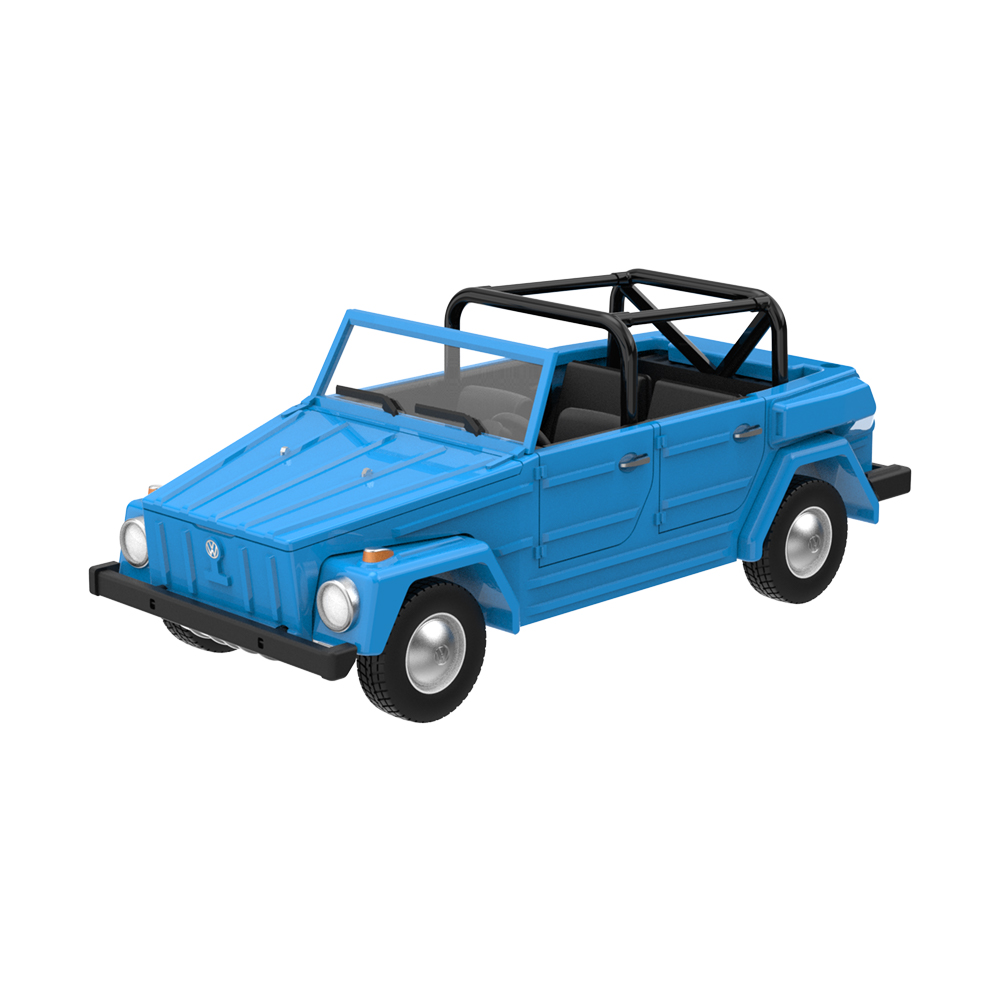 1980 Volkswagen Type 181 - Blue with Soft Top Up with Windows and Roll Cage