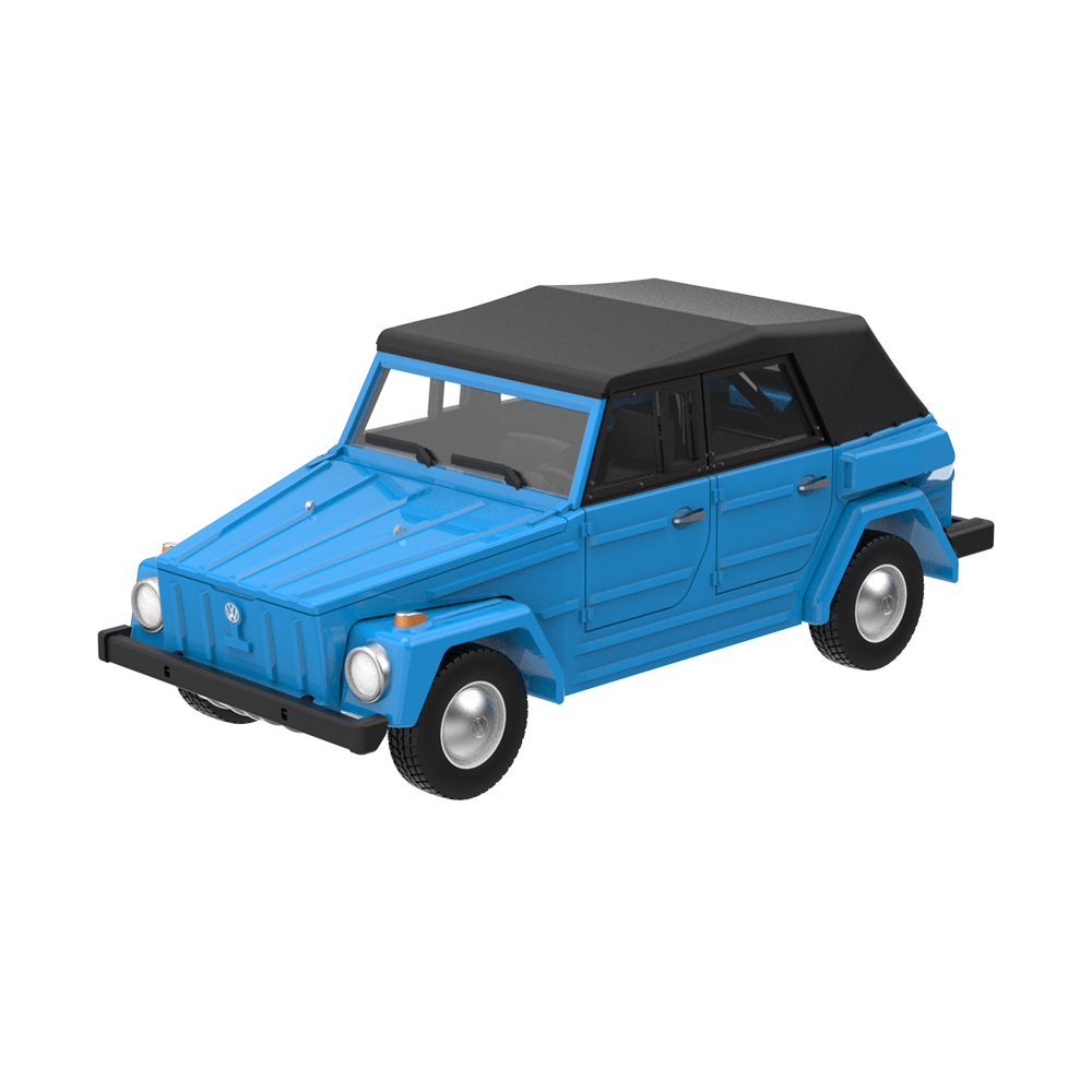 1980 Volkswagen Type 181 - Blue with Soft Top Up with Windows and Roll Cage