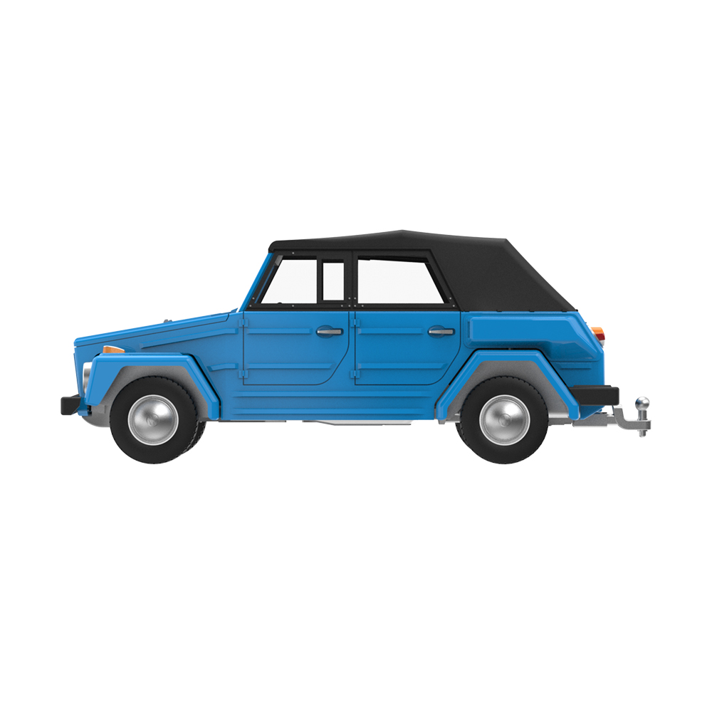 1980 Volkswagen Type 181 - Blue with Soft Top Up with Windows and Roll Cage