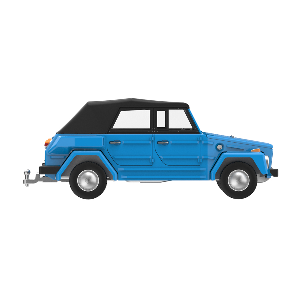 1980 Volkswagen Type 181 - Blue with Soft Top Up with Windows and Roll Cage