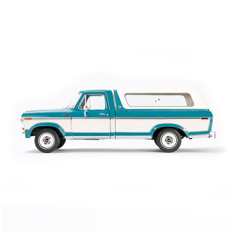 1979 Ford F-100 Ranger - Dark Jade Metallic and Wimbledon White Tu-Tone and Deluxe Box Cover