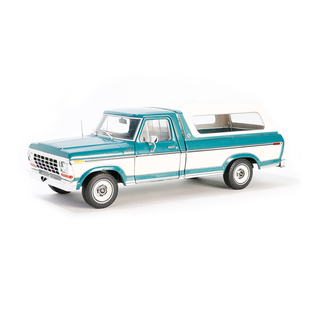 1979 Ford F-100 Ranger - Dark Jade Metallic and Wimbledon White Tu-Tone and Deluxe Box Cover