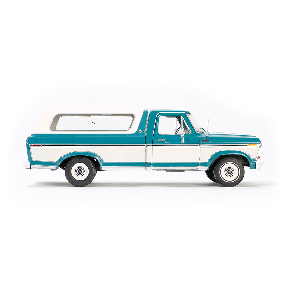 1979 Ford F-100 Ranger - Dark Jade Metallic and Wimbledon White Tu-Tone and Deluxe Box Cover