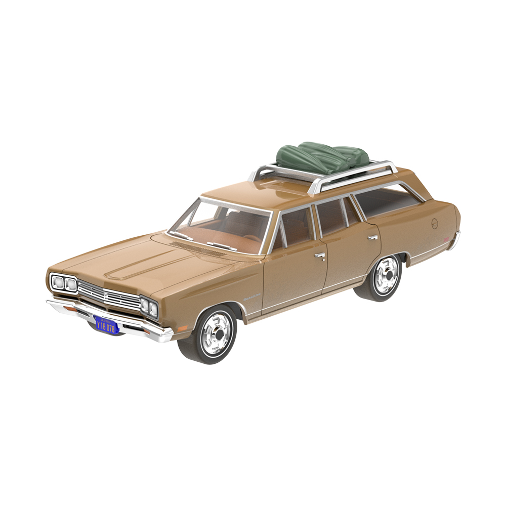 The Brady Bunch (1969-74 TV Series) - Carol Brady's 1969 Plymouth Satellite Station Wagon with Rooftop Camping Equipment (Dirt Road Version) Solid Pack