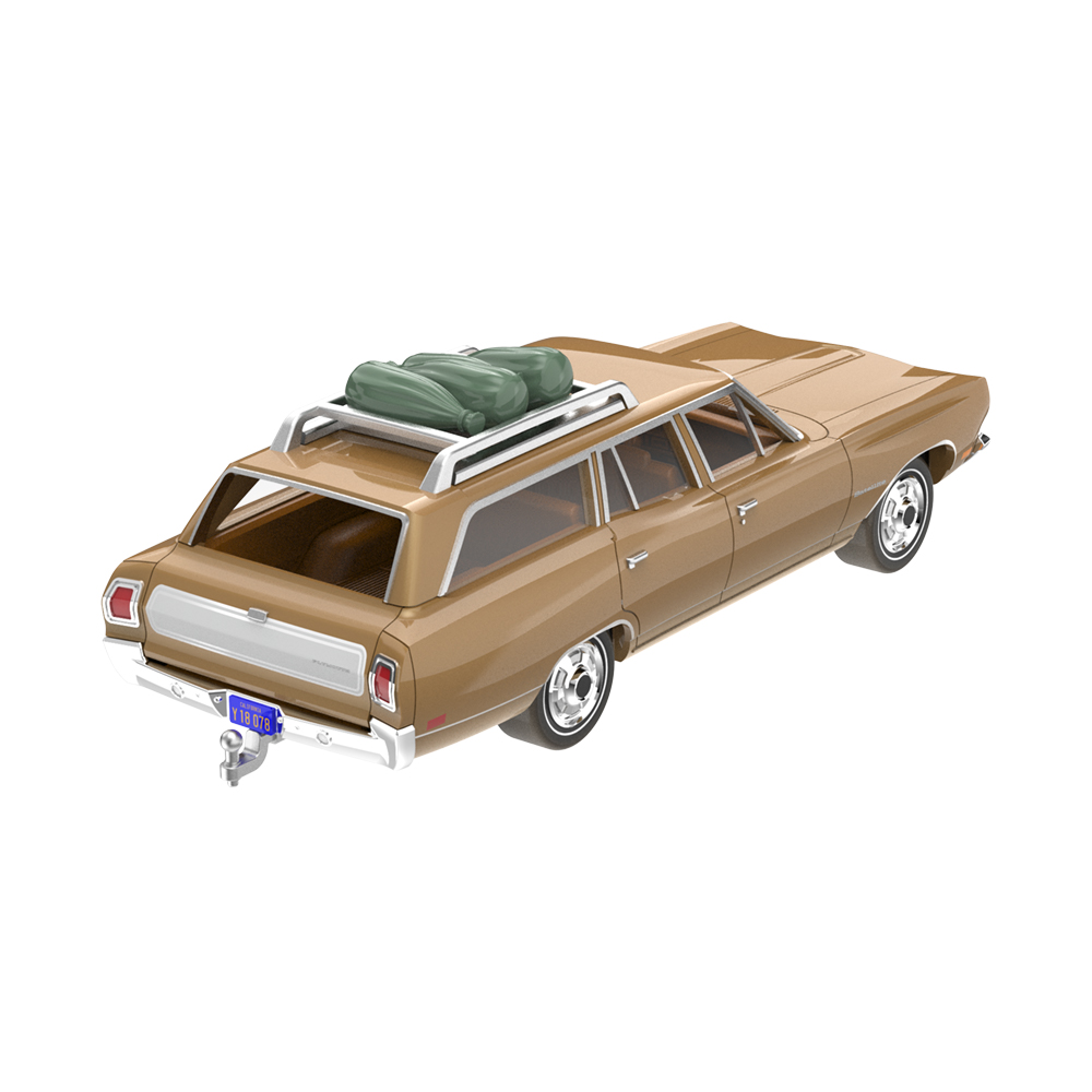 The Brady Bunch (1969-74 TV Series) - Carol Brady's 1969 Plymouth Satellite Station Wagon with Rooftop Camping Equipment (Dirt Road Version) Solid Pack