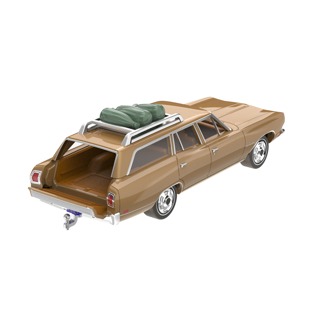 The Brady Bunch (1969-74 TV Series) - Carol Brady's 1969 Plymouth Satellite Station Wagon with Rooftop Camping Equipment (Dirt Road Version) Solid Pack