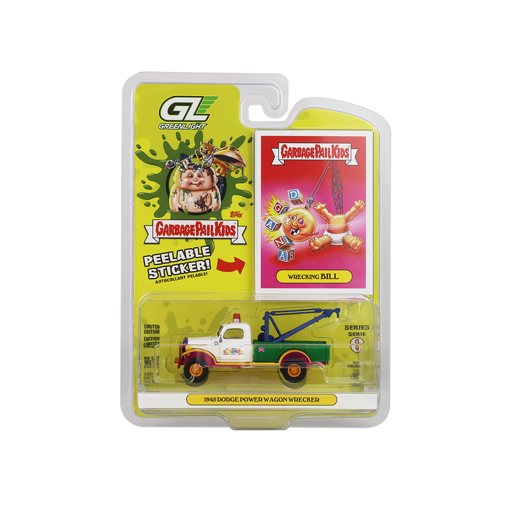 Garbage Pail Kids - 1945 Dodge Power Wagon Wrecker - Wrecking Bill Solid Pack (48 pieces per case) Solid Pack