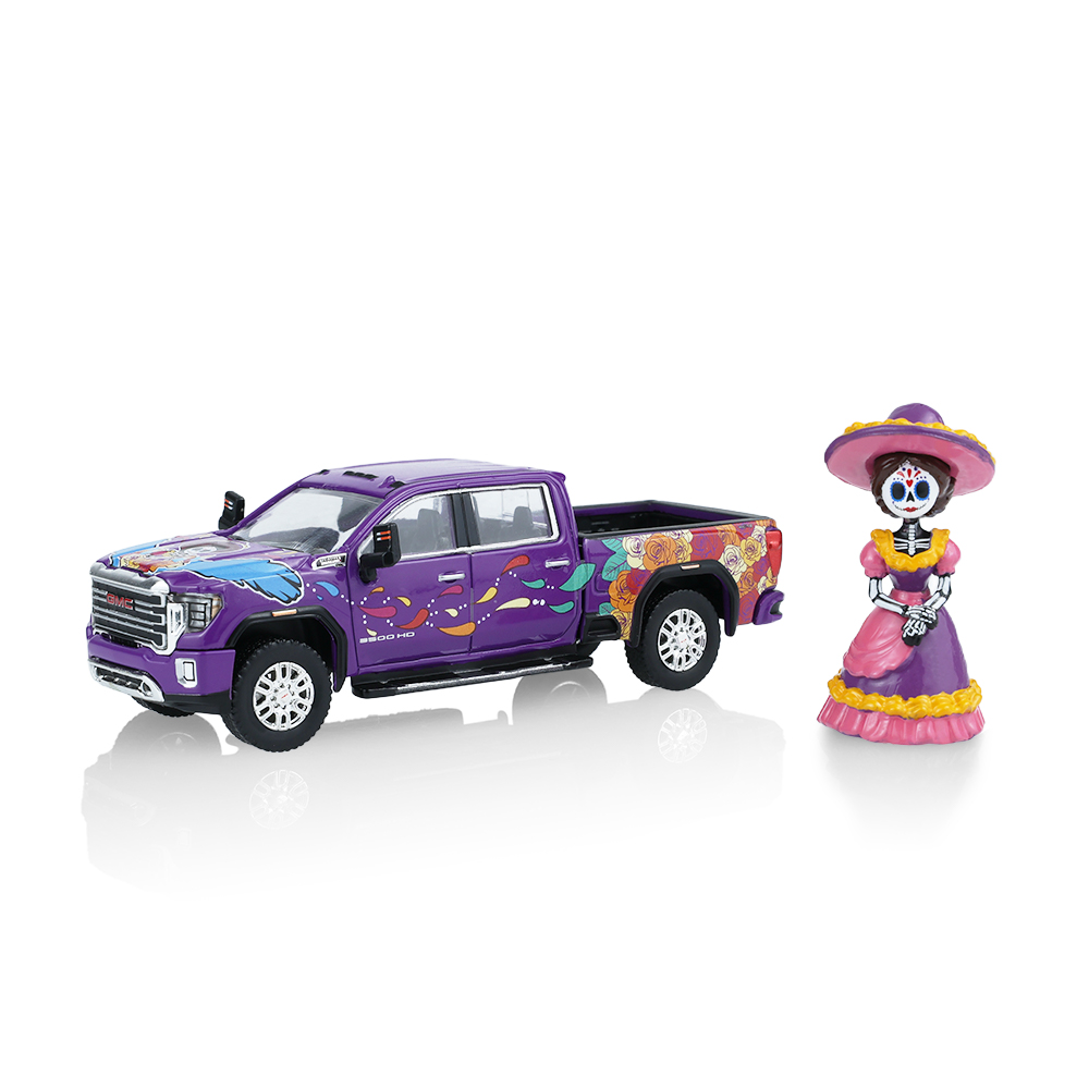 2023 GMC Sierra 3500 HD - Dia de los Muertos with La Catrina Figurine