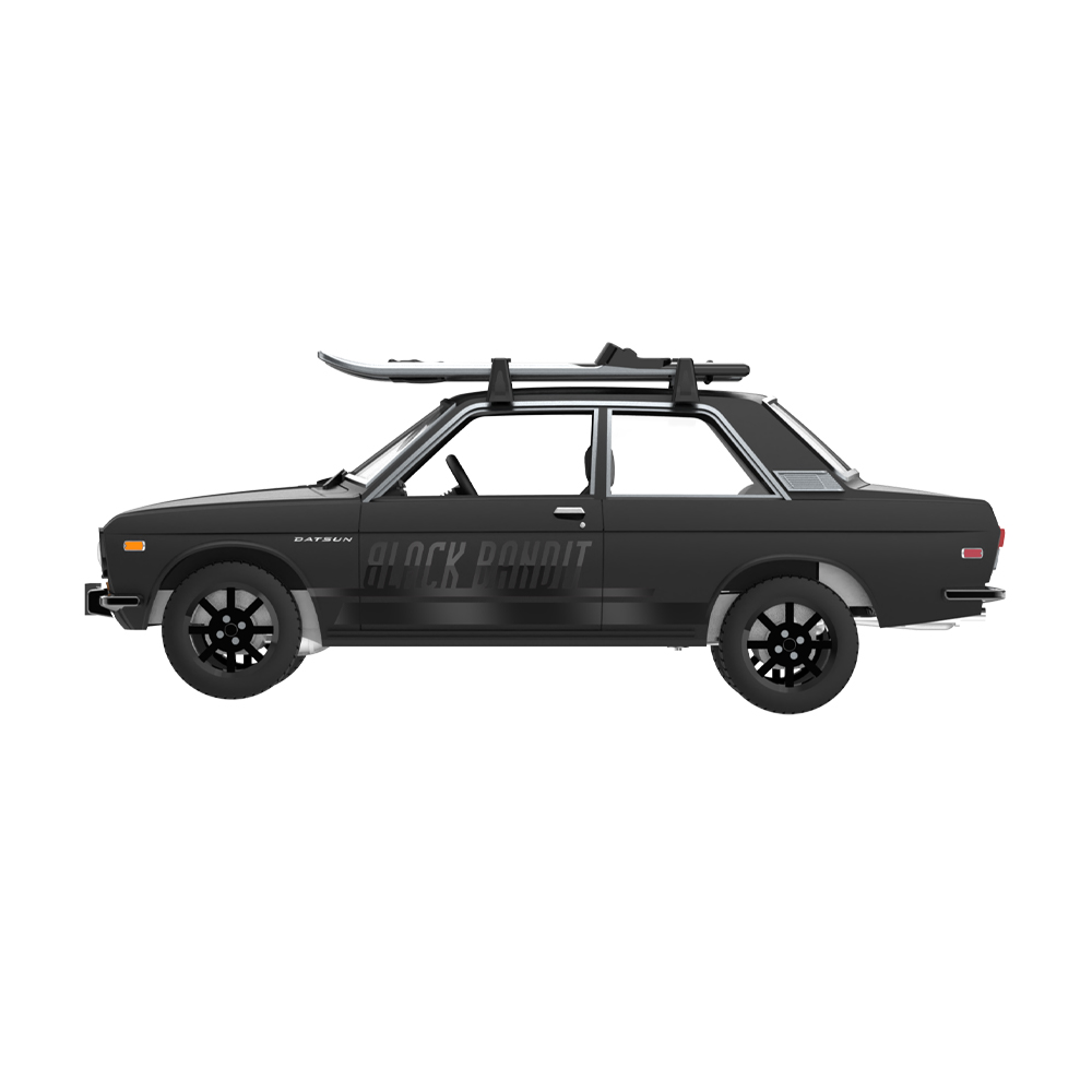 1971 Datsun 510 with Ski Roof Rack