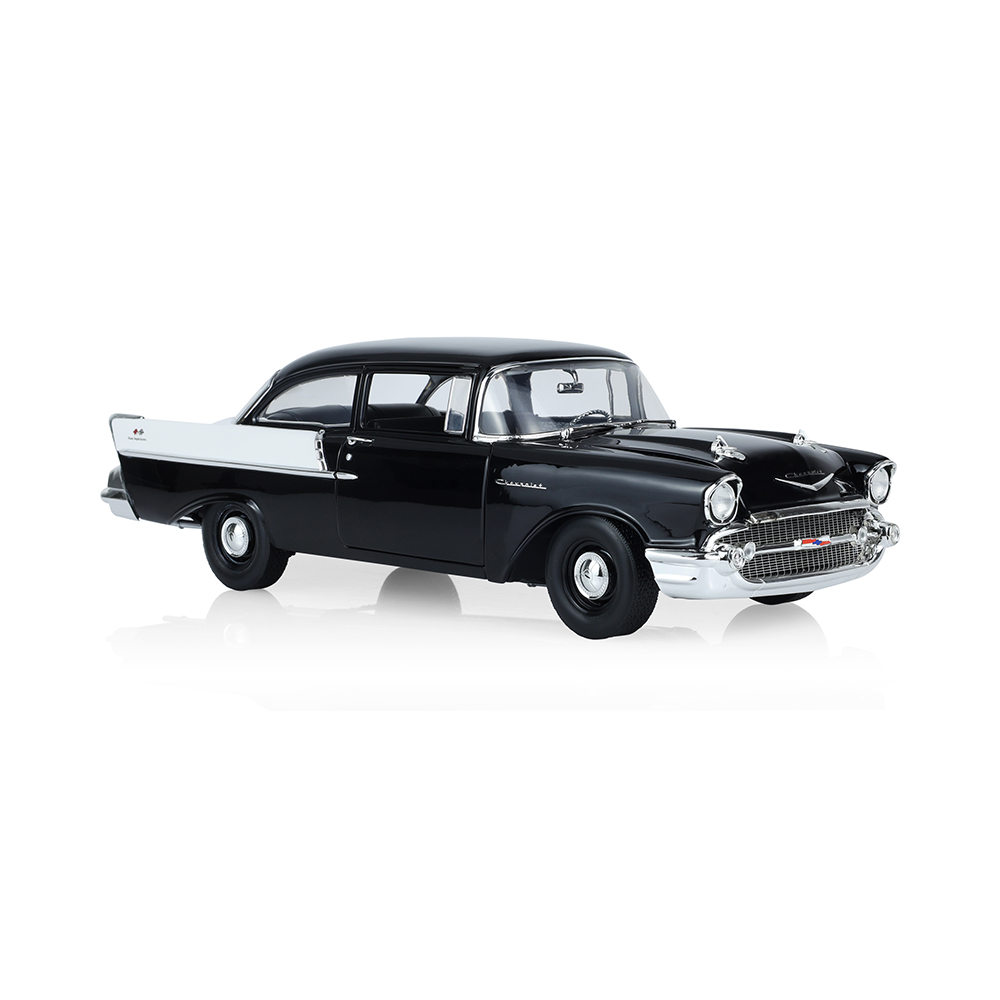 Barrett-Jackson 1957 Chevy 150 (Onxy Black with Gloss White Upper Sides & Trunk Lid)