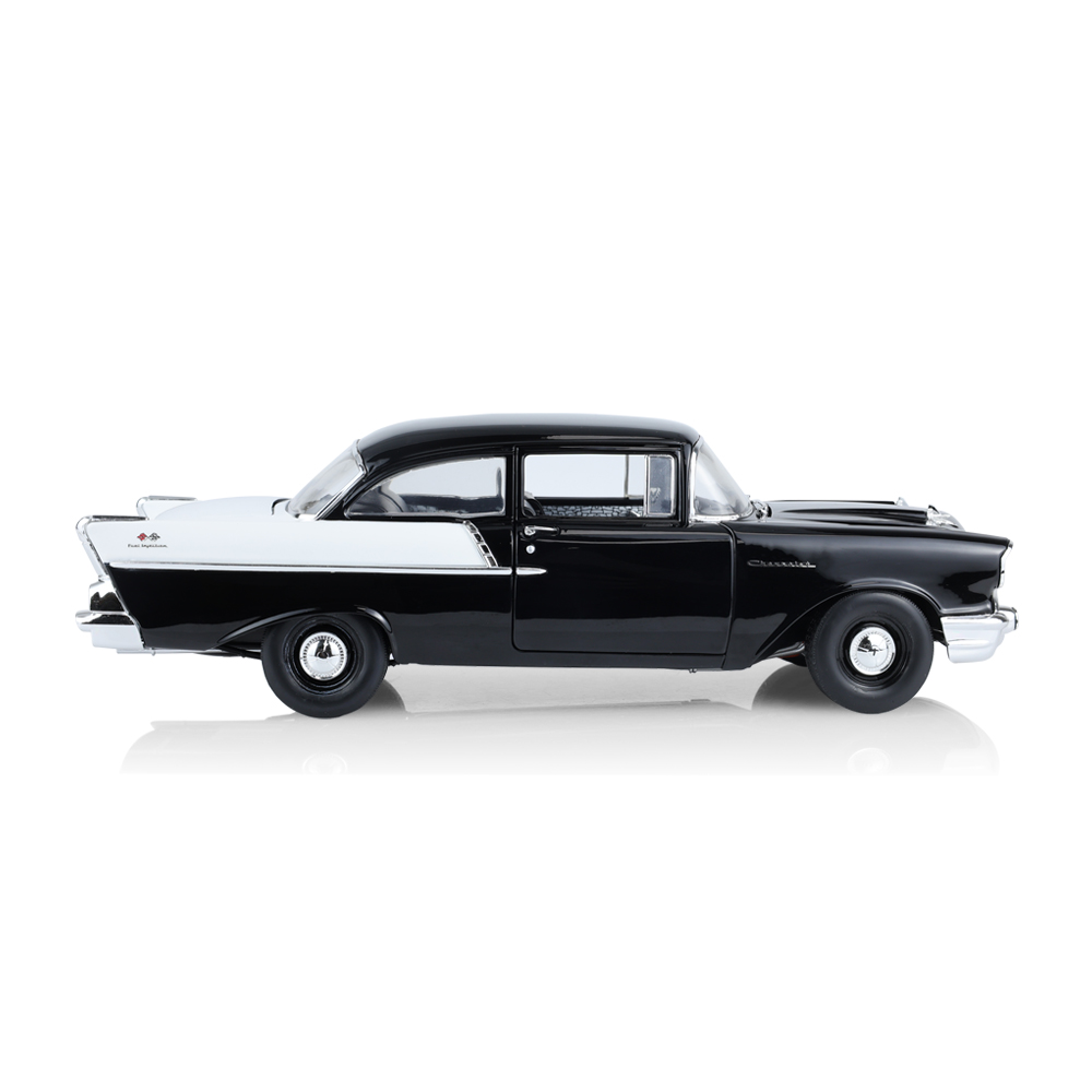 Barrett-Jackson 1957 Chevy 150 (Onxy Black with Gloss White Upper Sides & Trunk Lid)